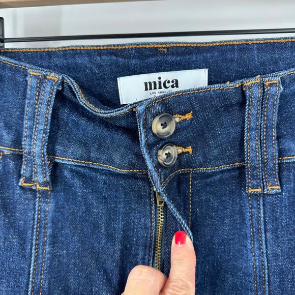 Boutique Mica High Rise Wide Leg Cropped Jeans Dark Wash Women’s 16W Approx - Picture 4 of 7